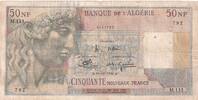 Algérie 50 nf 50 NF 1959 - Apollon - Arc de Triomphe de Trajan - Série M.133 -