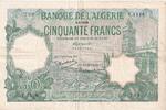 Algérie 50 francs 50 Francs - Mosquée - 04-06-1936 - Série Y.1416 - P.80.a -