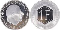 France 1988 1 Franc Charles de Gaulle 1958-1988 - Argent NEUF