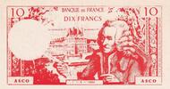 France 10 francs 10 Francs - Voltaire - Billet scolaire - 1964 -