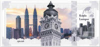 Iles Cook 1 Dollar Kuala Lumpur - Skyline collection -1 Dollar Argent Couleur 2017 -