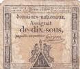 France 10 sous 10 Sous Noir (04-01-1792) - Sign. Guyon - Série 1356 -