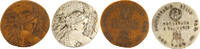 Lot de 2 médailles de 1976 - 25 ans du FAO - Argent et Bronze - avec certificat -