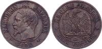 France 2 centimes 2 Centimes Napoléon III - Tête nue - 1857 D Lyon -