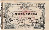 France 50 centimes 50 Centimes Fourmies - Quatrième série - 08/05/1916 -