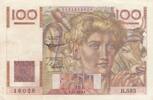 France 100 francs 100 Francs - Jeune Paysan - Filigrane inversé - 01-04-1954 - Série R.593 - F.28bis.06 -