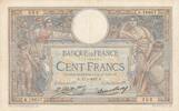 France 100 francs 100 Francs - Luc Olivier Merson - Grands cartouches - 17-01-1927 - Série K.16637 -