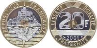 France 20 francs 20 Francs Mont Saint-Michel - 2001 Frappe BU - Bimetal -