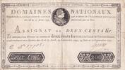 France 1791 200 Livres Louis XVI -1 2-09-1791 - Siérie E TTB