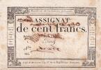 France 100 francs 100 Francs 18 Nivose An III - 7.1.1795 - Vérificateur -