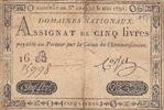 France 5 livres 5 Livres - 6 Mai 1791 - Sign. Corsel - Série 16B -