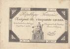 France 50 livres 50 Livres - 14 Décembre 1792 - République Française - Sign. André - Série 3432 -