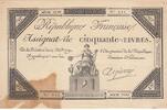 France 50 livres 50 Livres - 14 Décembre 1792 - République Française - Sign. Delpierre - Série 1620 -