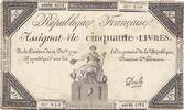 France 50 livres 50 Livres - 14 Décembre 1792 - République Française - Sign. Develle - Série 4252 -