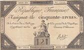 France 50 livres 50 Livres - 14 Décembre 1792 - République Française - Sign. Hubert - Série 401 -