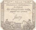 France 50 sols 50 Sols - Liberté et Justice (23-05-1793) - Sign. Saussay - Série 1116 -