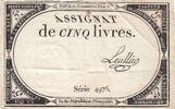 France 5 livres 5 Livres - 10 Brumaire An II (31.10.1793) - Sign. Leullier - Série 17004 -