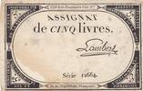 France 5 livres 5 Livres - 10 Brumaire An II (31.10.1793) - Sign. Lambert - Série 12664 -