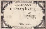 France 5 livres 5 Livres - 10 Brumaire An II (31.10.1793) - Sign. Laporte - Série 16662 -