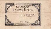 France 5 livres 5 Livres - 10 Brumaire An II (31.10.1793) - Sign. Arnoux - Série 16130 -