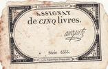 France 5 livres 5 Livres - 10 Brumaire An II (31.10.1793) - Sign. Auguste - Série 6565 -
