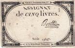 France 5 livres 5 Livres - 10 Brumaire An II (31.10.1793) - Sign. Berthier - Série 19697 -