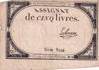 France 5 livres 5 Livres - 10 Brumaire An II (31.10.1793) - Sign. Labrosse - Série 5934 -