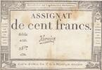 France 100 francs 100 francs - 18 Nivose An III - 1794 - Sign. Varnier - Série 4466 -