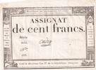 France 100 francs 100 Francs - 18 Nivose An III - (07.01.1795) - Sign. Oudry - Série 1652 -