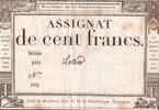 France 100 francs 100 Francs - 18 Nivose An III - (07.01.1795) - Sign. Lenoir - Série 859 -
