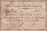 France 5 sous 5 Sous - Ain - Pont-de-Veyle - 1792 -
