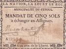 France 5 sols 5 Sous - Aveyron - Cujoul - 1792 - Série A -