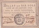 France 10 sols 10 Sols - Bouches du Rhône - Arles - Cercle Patriotique - 26-01-1792 -
