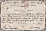 France 5 sous 5 Sous - Cher - Linieres Caisse Patriotique - 1792 -
