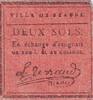 France 2 sols 2 Sols - Côte d'Or - Ville de Beaune - 09 Avril 1792 -