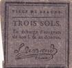 France 3 sols 3 Sols - Côte d'Or - Ville de Beaune - 09 Avril 1792 -