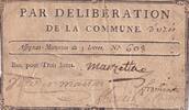 France 3 livres 3 Livres - Gard - Commune de Uzès - 1791 -