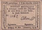 France 5 sous 5 Sous - Gard - Caisse patriotique de Saint Hipolite - 1792 -