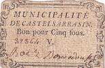 France 5 sous 5 Sous - Haute-Garonne - Municipalité de Castelsarrasin - 1792 -