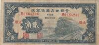 Chine 20 cents 20 cents - Railway of Shansi and Suiyuan - 1934 -
