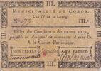 France 3 sols 3 Sols - Maine et Loire - Municipalité de Coron - 1792 -