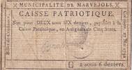 France 3 sous 2 Sous 6 Deniers - Lozère - Caisse Patriotique de Marvejols - 1792 -
