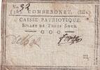 France 3 sous 3 Sous - Lot et Garonne - Caisse Patriotique de Combebonet - 1792 -
