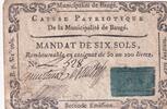 France 6 sols 6 Sols - Maine et loire - Caisse Patriotique de Baugé - 08-06-1792 -