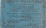 France 10 sols 10 Sols - Maine et loire - Caisse Patriotique de Baugé - 08-06-1792 -