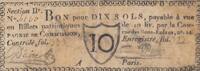 France 10 sols 10 sols - Seine - Paris - Compagnie de Commission - 1792 -