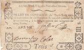 France 3 sous 3 sous - Puy de dôme - Municipalité de Pont du château - 1792 -