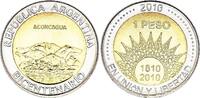 Argentine 1 peso 1 Peso - Cerro Aconcagua de Mendoza - Bicentenaire de la Révolution de Mai - 2010 - Bimétal -