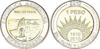 Argentine 1 peso 1 Peso - Mar de Plata - Bicentenaire de la Révolution de Mai - 2010 - Bimétal -
