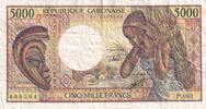 Gabon 5000 francs 5000 Francs masque, jeune femme - 1983-1991 - Série P.001-408564 -